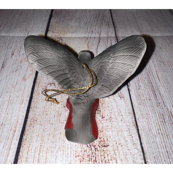 Silvestri Handcrafted Ceramic Bird Christmas Ornament Black Face Bird - Picture 5 of 9